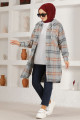 Kapüşonlu Tunik PLV3511 Gri Kapüşonlu Tunik PLV3511 Gri