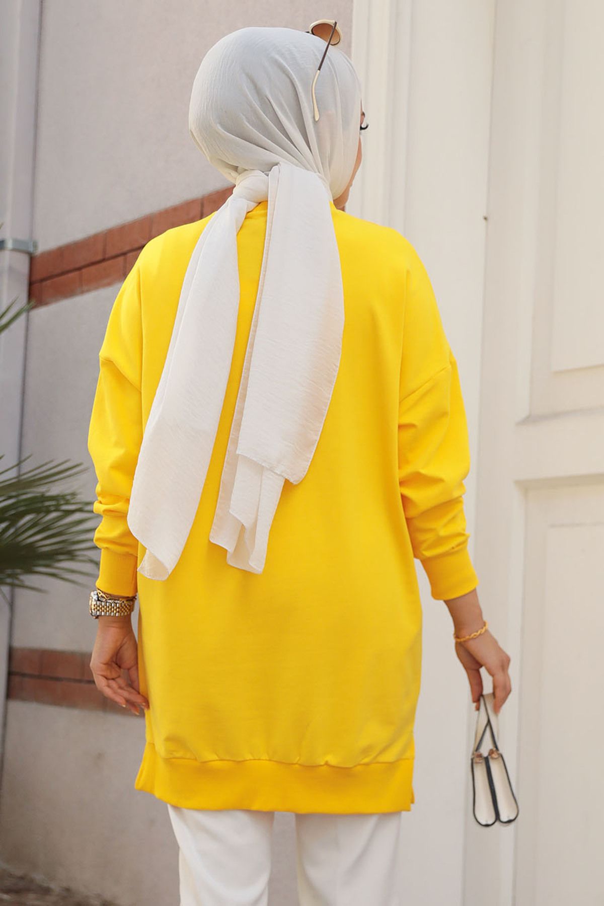 Sarı Tesettür Tunik 30644SR Sarı Tesettür Tunik 30644SR