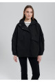 Kapüşonlu Siyah Ceket Oversize / Geniş Kesim 1110329-900 Kapüşonlu Siyah Ceket Oversize / Geniş Kesim 1110329-900