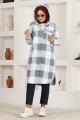 Kapüşonlu Tunik HDL5111 Gri Kapüşonlu Tunik HDL5111 Gri