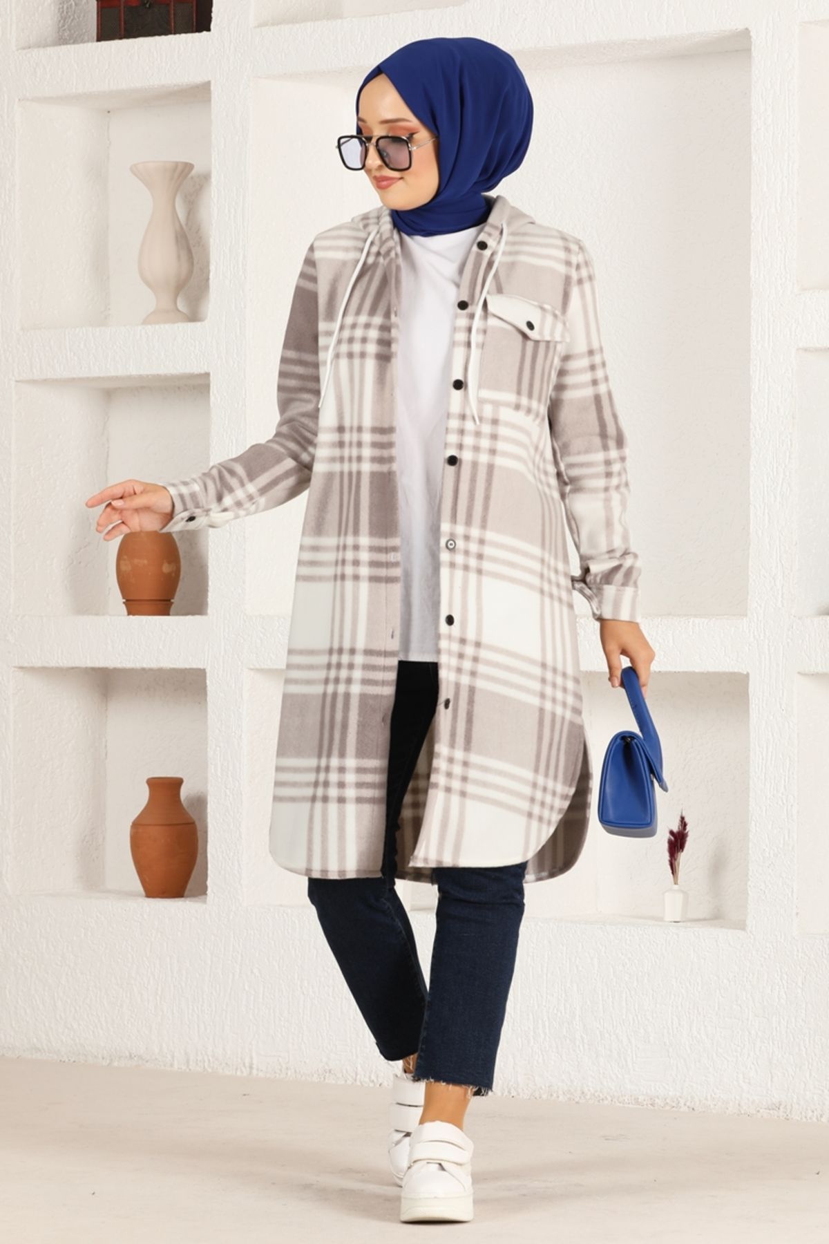 Kapüşonlu Tunik HDL5111 Vizon Kapüşonlu Tunik HDL5111 Vizon