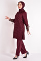 Pullu Kombin Bordo Asm2547 Pullu Kombin Bordo Asm2547