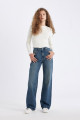 Straight Wide Yüksek Bel Uzun Jean Yıkamalı Pantolon D4317ax24au Straight Wide Yüksek Bel Uzun Jean Yıkamalı Pantolon D4317ax24au
