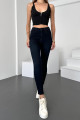Kadın Süper Skinny Fit Esnek Likralı Yüksek Bel Denim Jean Kot Pantolon YENİJENNİE-BLUE BLACK-K Kadın Süper Skinny Fit Esnek Likralı Yüksek Bel Denim Jean Kot Pantolon YENİJENNİE-BLUE BLACK-K