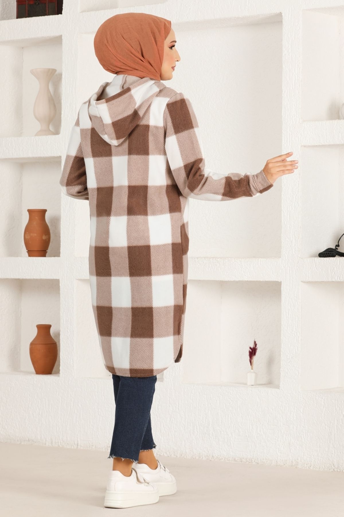 Kapüşonlu Tunik HDL5111 Kahverengi Kapüşonlu Tunik HDL5111 Kahverengi