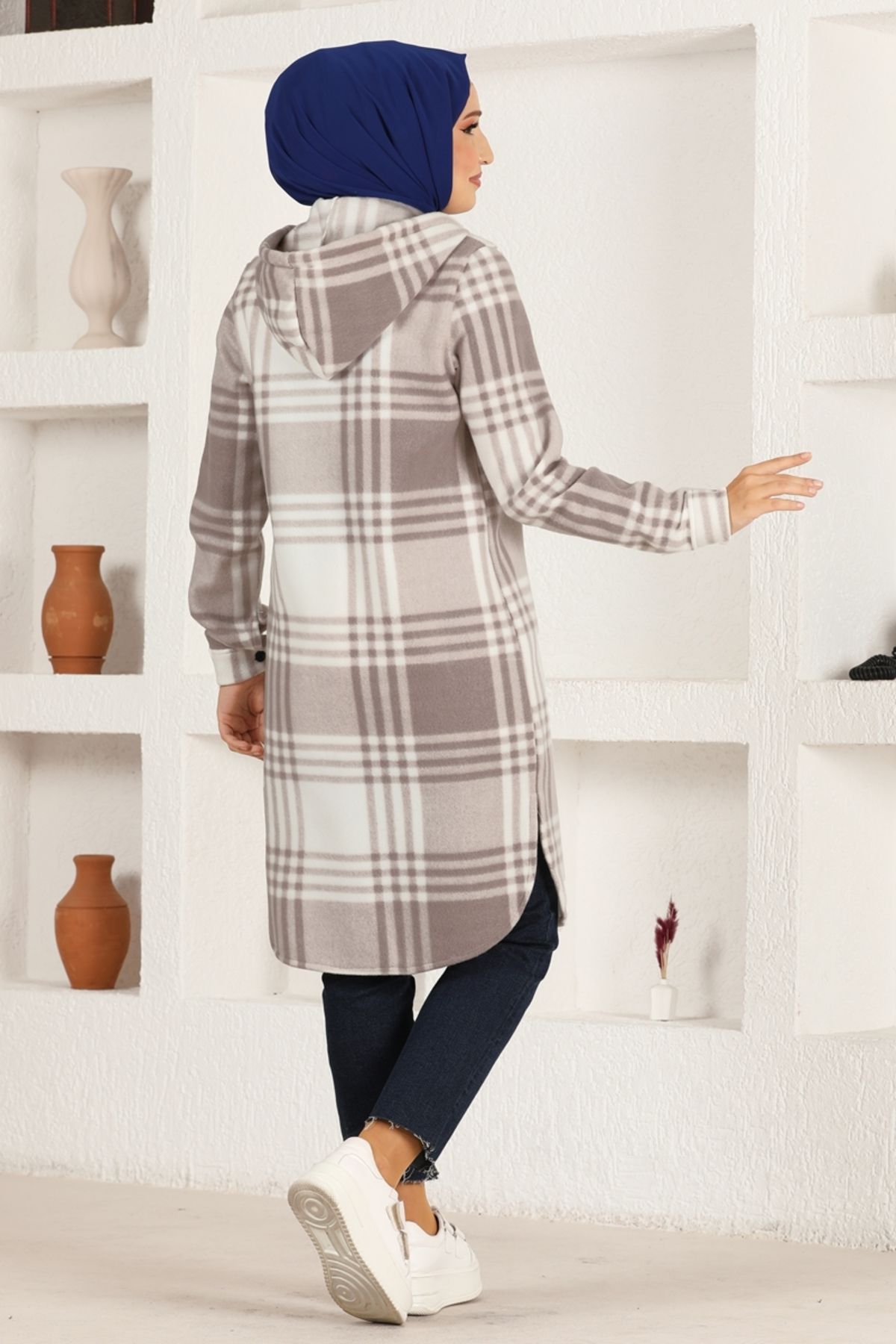 Kapüşonlu Tunik HDL5111 Vizon Kapüşonlu Tunik HDL5111 Vizon
