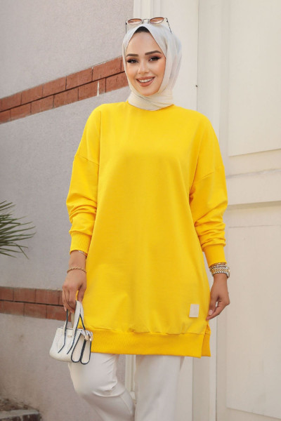 Sarı Tesettür Tunik 30644SR Sarı Tesettür Tunik 30644SR