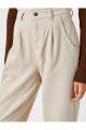 Yüksek Bel Pamuklu Slouchy Pantolon Yüksek Bel Pamuklu Slouchy Pantolon