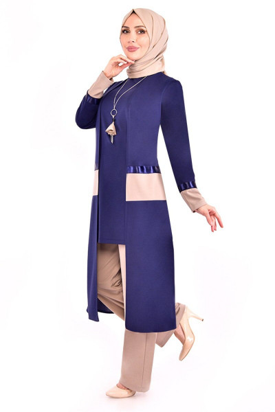 Kolyeli Kombin Indigo Asm2325