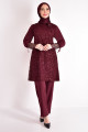Pullu Kombin Bordo Asm2547 Pullu Kombin Bordo Asm2547