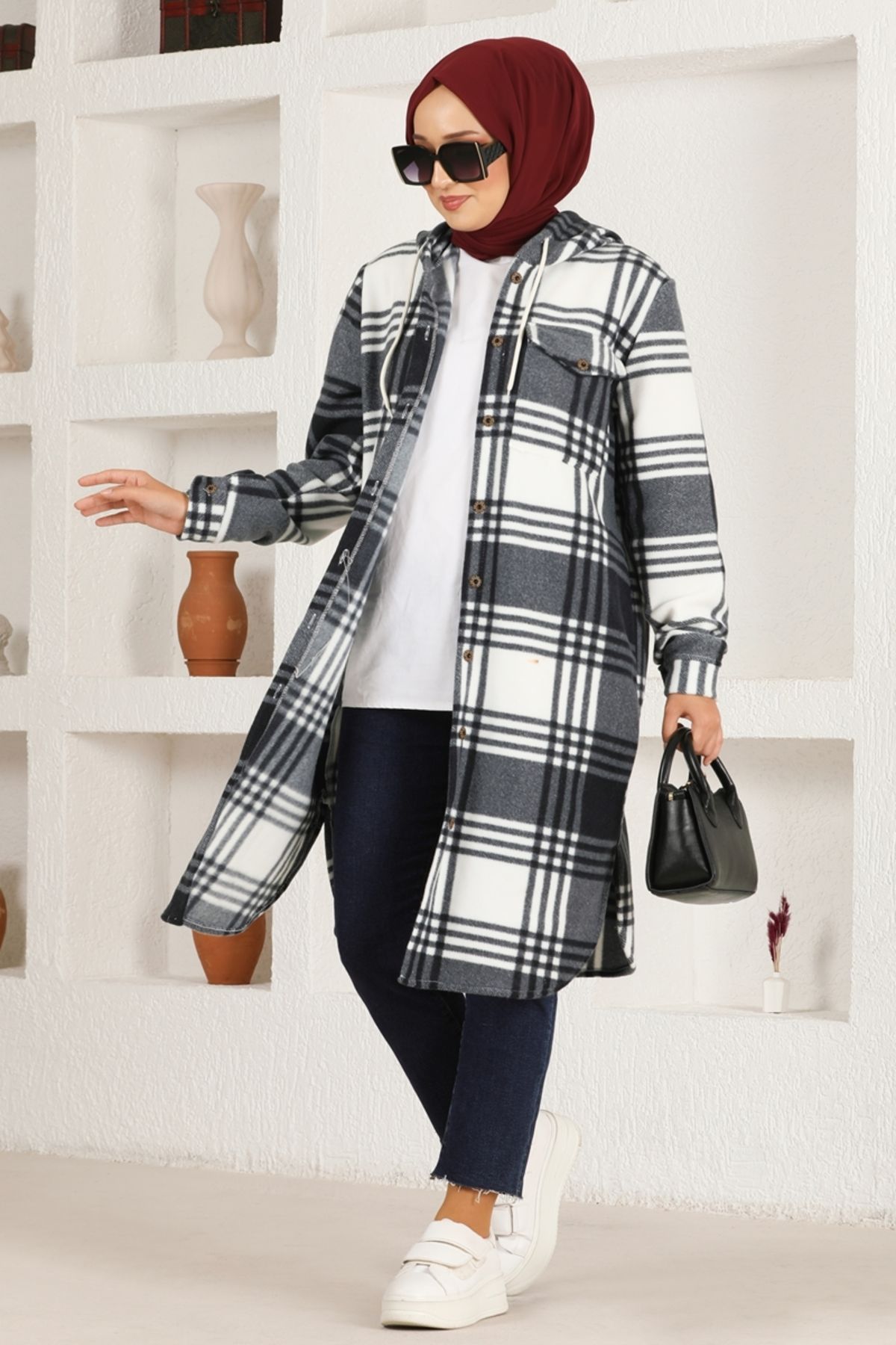 Kapüşonlu Tunik HDL5111 Antrasit Kapüşonlu Tunik HDL5111 Antrasit