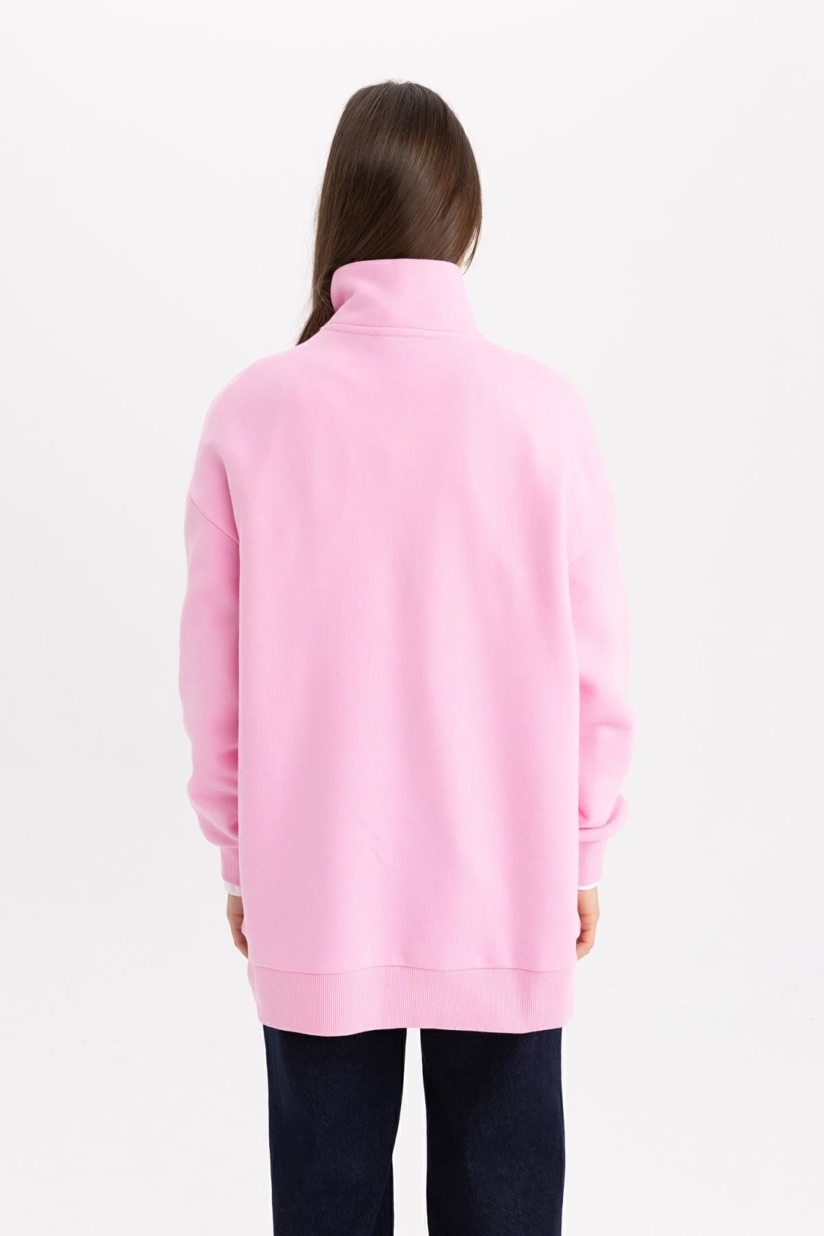 Regular Fit Polo Yaka Baskılı Içi Yumuşak Tüylü Sweatshirt Tunik C5419ax24sp Regular Fit Polo Yaka Baskılı Içi Yumuşak Tüylü Sweatshirt Tunik C5419ax24sp