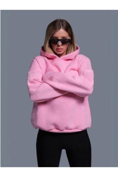 Unisex Göz Baskılı Oversize Kapüşonlu Sweatshirt Unisex Göz Baskılı Oversize Kapüşonlu Sweatshirt