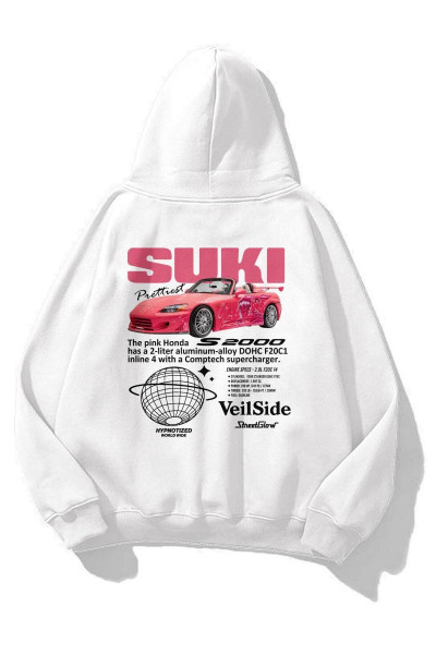 Unisex Suki Fast and Furious Sweatshirt Beyaz Unisex Suki Fast and Furious Sweatshirt Beyaz