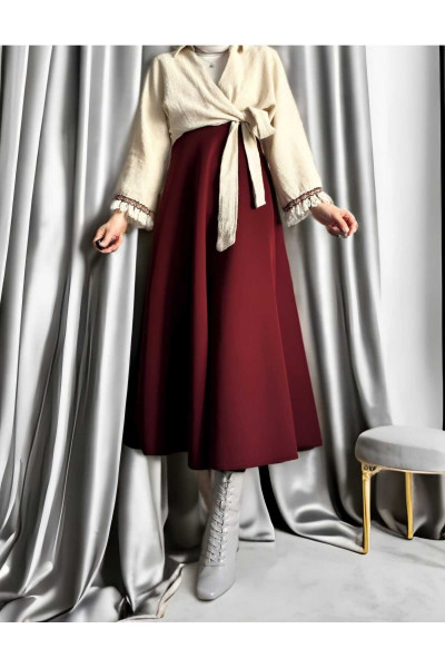 Puf Scuba Bordo Etek Puf Scuba Bordo Etek