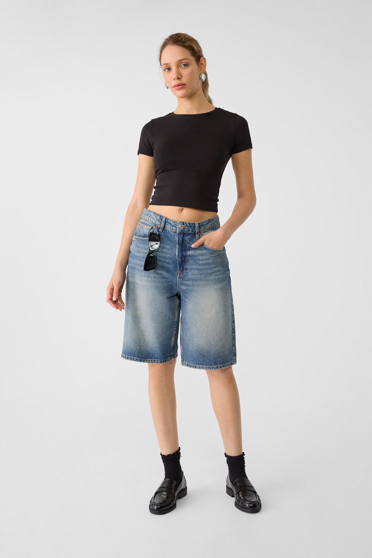 Kısa Kollu Crop T-shirt Kısa Kollu Crop T-shirt