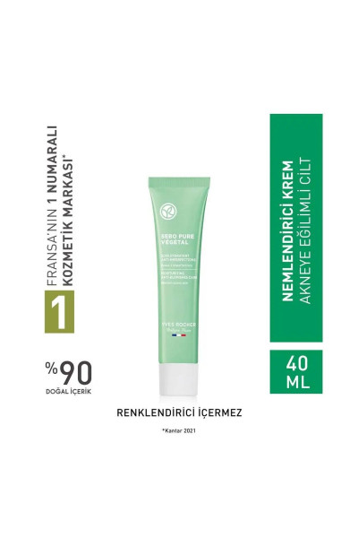 Sebo Pure Vegetal-Akneye Eğilimli Cilt İçin Gözenekleri Sıkılaştırıcı Nemlendirici Yüz Kremi 40G Sebo Pure Vegetal-Akneye Eğilimli Cilt İçin Gözenekleri Sıkılaştırıcı Nemlendirici Yüz Kremi 40G
