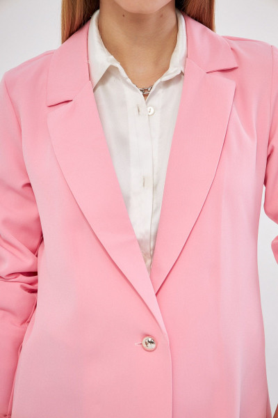 Kadın Toz Pembe Tek Düğmeli Ceket ARM-23Y001047 Kadın Toz Pembe Tek Düğmeli Ceket ARM-23Y001047