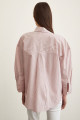 Oversize Çizgili Gömlek Pembe Oversize Çizgili Gömlek Pembe