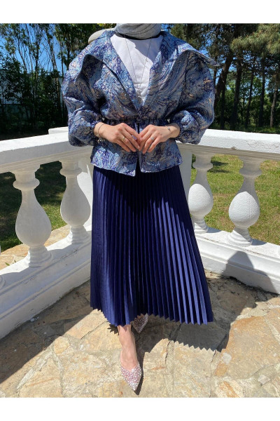 SATEN PİLELİ ETEK SATEN PİLELİ ETEK