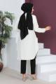 Kolyeli Tunik TSD230512 Ekru Kolyeli Tunik TSD230512 Ekru