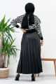Piliseli Etek Tsd221001 Siyah Piliseli Etek Tsd221001 Siyah