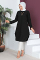 Kolyeli Tunik TSD230512 Siyah Kolyeli Tunik TSD230512 Siyah