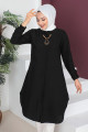 Kolyeli Tunik TSD230512 Siyah Kolyeli Tunik TSD230512 Siyah