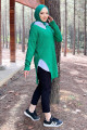 V Yaka Triko Tunik Tsd220907 Yeşil V Yaka Triko Tunik Tsd220907 Yeşil