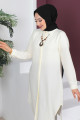 Kolyeli Tunik TSD230512 Ekru Kolyeli Tunik TSD230512 Ekru