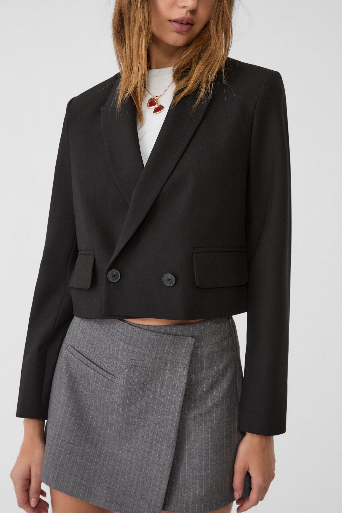 Kumaş crop blazer Kumaş crop blazer