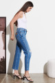 Wild West Fit Yüksek Bel Düz Paça Esnek Jean Kot Pantolon Wild West Fit Yüksek Bel Düz Paça Esnek Jean Kot Pantolon