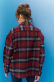 Oversize Bol Kesim %100 Pamuk Kadın Kırmızı Oduncu Gömlek Oversize Bol Kesim %100 Pamuk Kadın Kırmızı Oduncu Gömlek