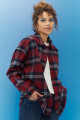 Oversize Bol Kesim %100 Pamuk Kadın Kırmızı Oduncu Gömlek Oversize Bol Kesim %100 Pamuk Kadın Kırmızı Oduncu Gömlek