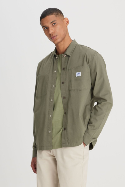 Relaxed Fit Geniş Kesim Zeytin Yeşili Gömlek Relaxed Fit Geniş Kesim Zeytin Yeşili Gömlek