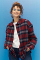 Oversize Bol Kesim %100 Pamuk Kadın Kırmızı Oduncu Gömlek Oversize Bol Kesim %100 Pamuk Kadın Kırmızı Oduncu Gömlek