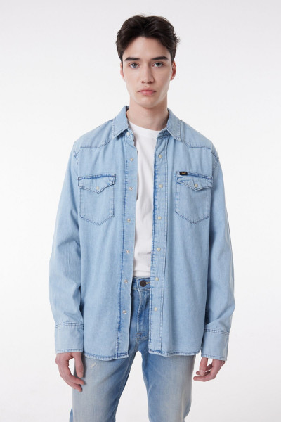 Regular Fit Normal Kesim %100 Pamuk Açık Mavi Jean Kot Gömlek Regular Fit Normal Kesim %100 Pamuk Açık Mavi Jean Kot Gömlek