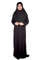 Siyah Fermuarlı Namaz Elbisesi