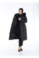 Kadın Siyah Uzun Şişme Mont Kadın Siyah Uzun Şişme Mont