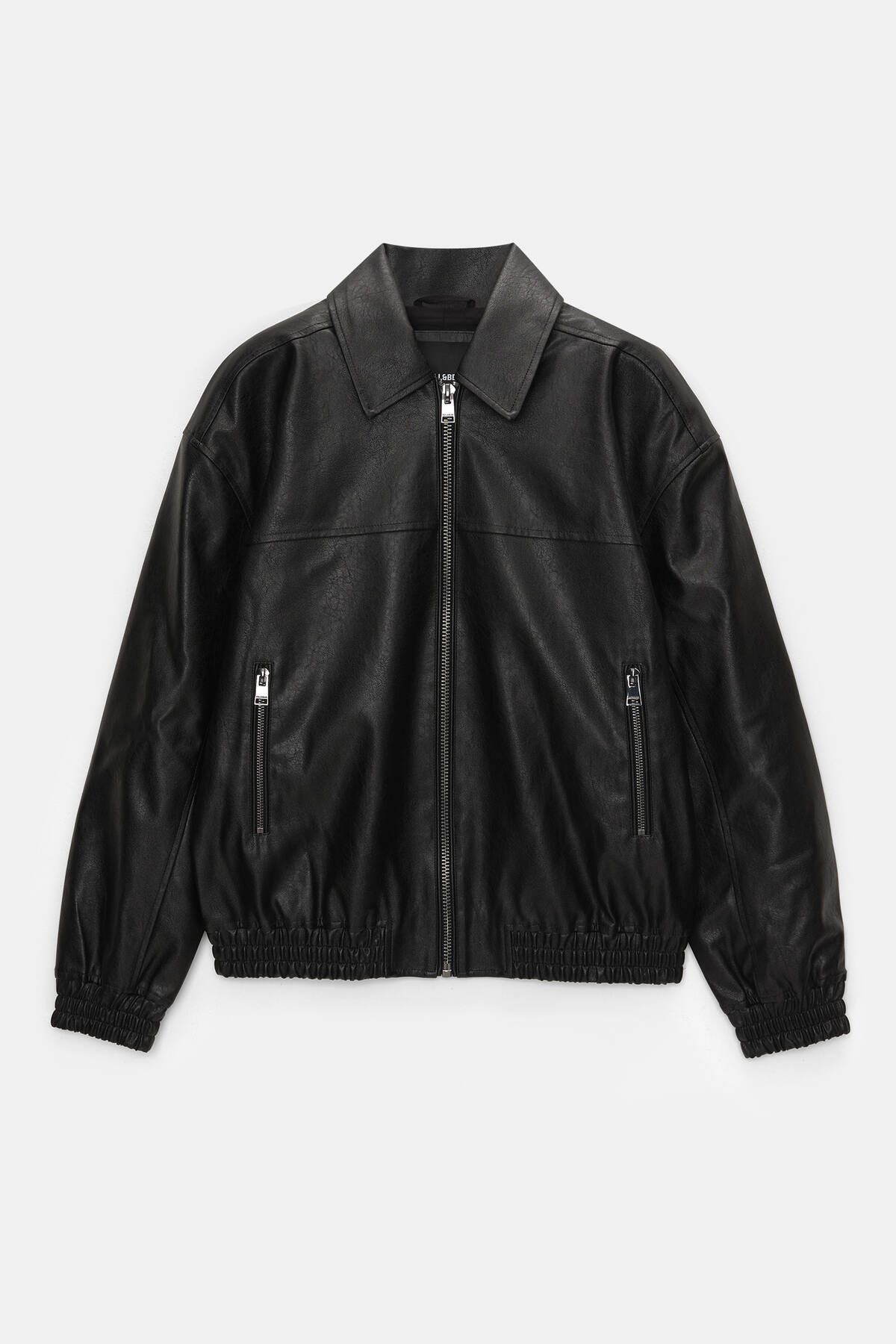 Oversize suni deri ceket Oversize suni deri ceket