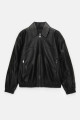 Oversize suni deri ceket Oversize suni deri ceket
