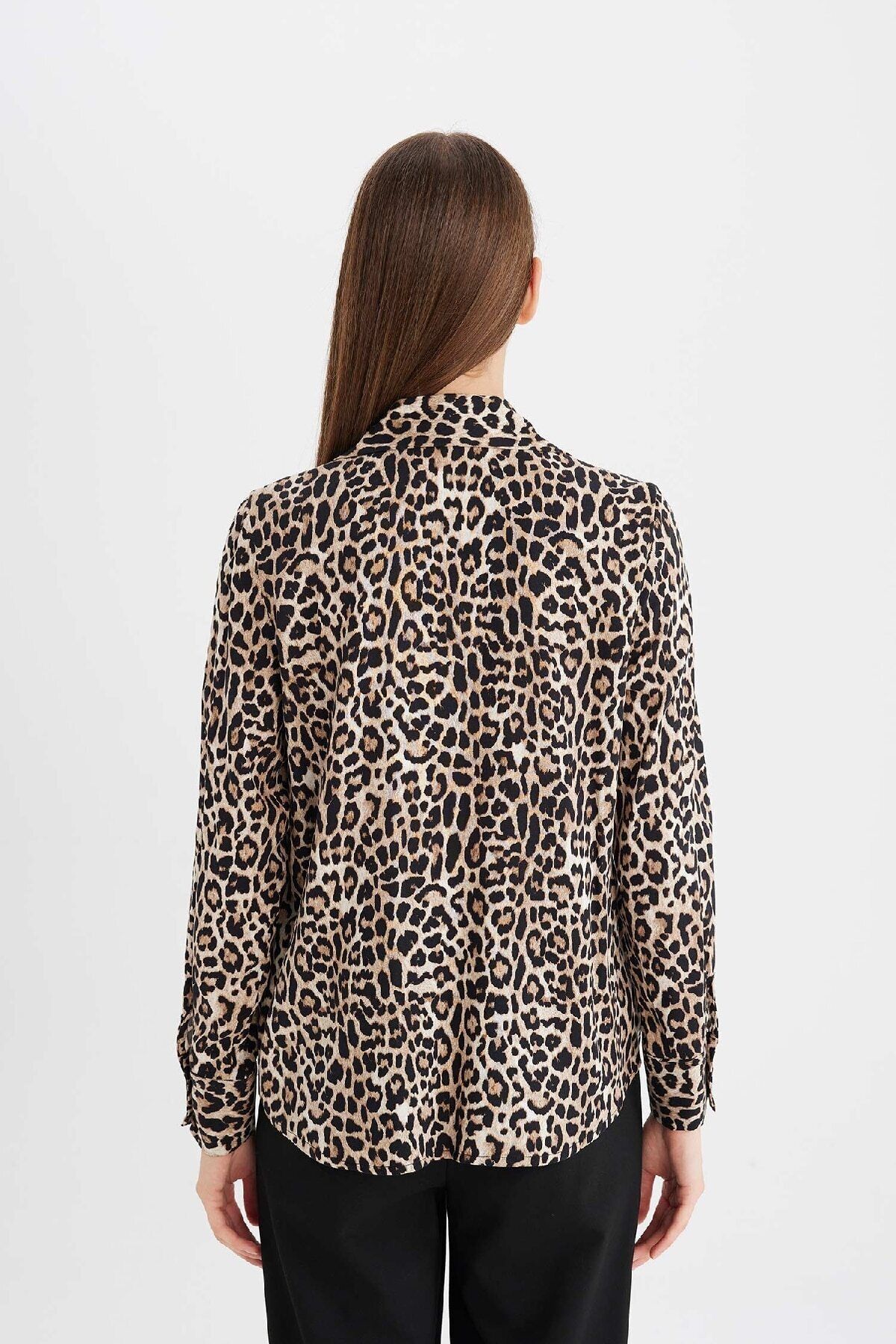 Regular Fit Leopar Desenli Uzun Kollu Gömlek I8266az24au Regular Fit Leopar Desenli Uzun Kollu Gömlek I8266az24au