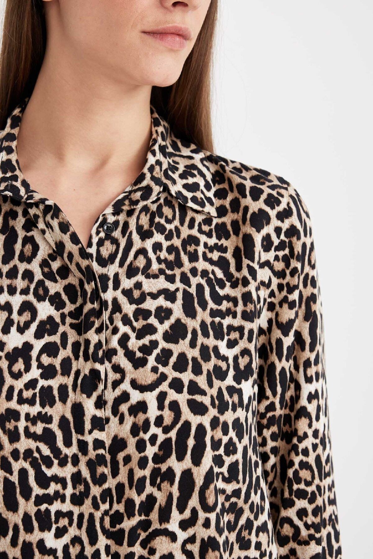 Regular Fit Leopar Desenli Uzun Kollu Gömlek I8266az24au Regular Fit Leopar Desenli Uzun Kollu Gömlek I8266az24au