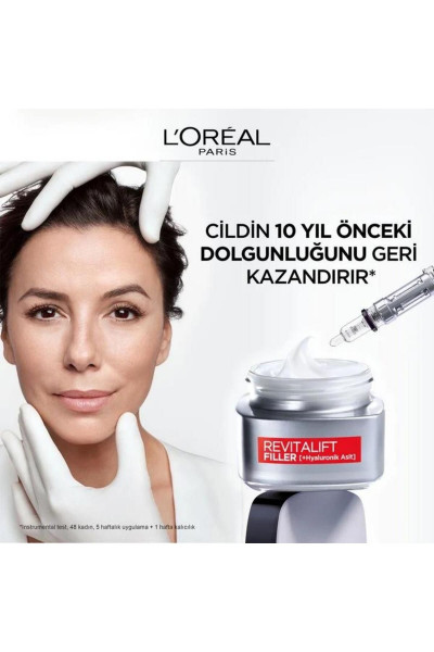 3 Adet Loreal Paris Revitalift Filler Yaşlanma Karşıtı Gündüz Kremi 50 ml ve ROSIE 3 Adet Loreal Paris Revitalift Filler Yaşlanma Karşıtı Gündüz Kremi 50 ml ve ROSIE