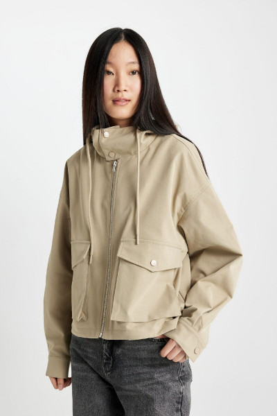 Su Itici Ince Mont Kapüşonlu Fermuarlı Cepli Mevsimlik C7493ax24au Su Itici Ince Mont Kapüşonlu Fermuarlı Cepli Mevsimlik C7493ax24au