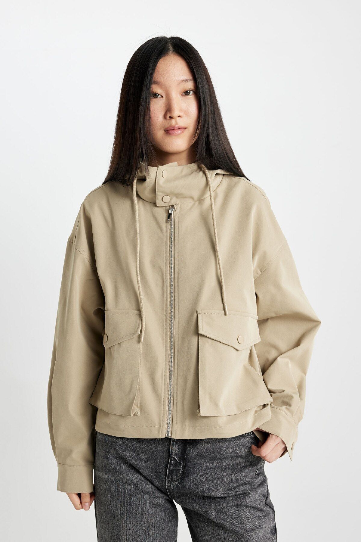 Su Itici Ince Mont Kapüşonlu Fermuarlı Cepli Mevsimlik C7493ax24au Su Itici Ince Mont Kapüşonlu Fermuarlı Cepli Mevsimlik C7493ax24au