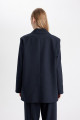 Oversize Geniş Kalıp Ceket Yaka Düğmeli Tafta Basic Düz Blazer Ceket D4418ax24au Oversize Geniş Kalıp Ceket Yaka Düğmeli Tafta Basic Düz Blazer Ceket D4418ax24au