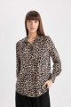 Regular Fit Leopar Desenli Uzun Kollu Gömlek I8266az24au Regular Fit Leopar Desenli Uzun Kollu Gömlek I8266az24au