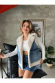 Premium Deri İçi Kürklü Oversize Biker Yelek Premium Deri İçi Kürklü Oversize Biker Yelek