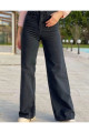 Tessa Gold Ikon 90's Siyah Likralı Süper Extra Yüksek Bel Palazzo Salaş Jean Pantolon Tessa Gold Ikon 90's Siyah Likralı Süper Extra Yüksek Bel Palazzo Salaş Jean Pantolon